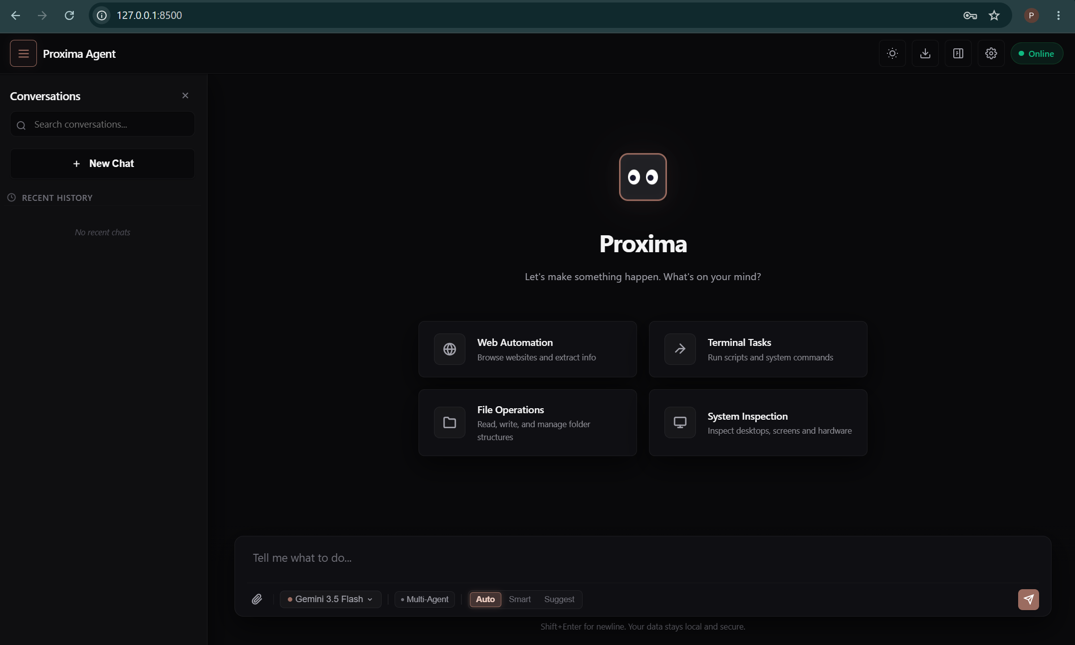 Proxima Agent Workspace